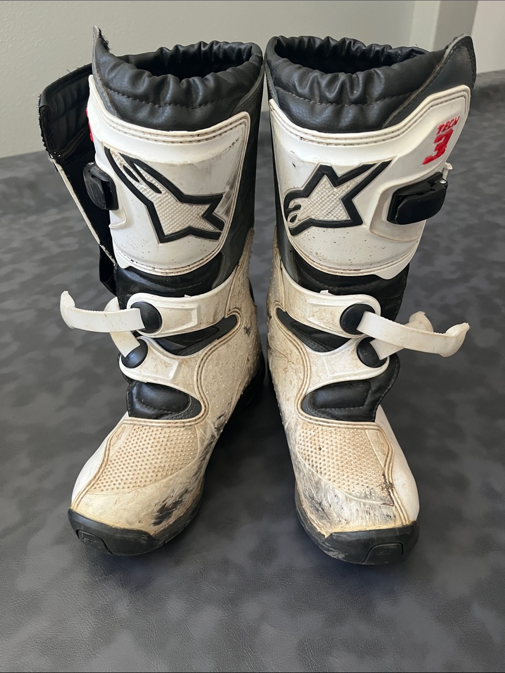 Alpinestars White & Black Off-Road Motocross Boots